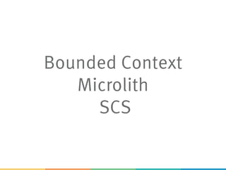 Bounded Context
Microlith
SCS
 