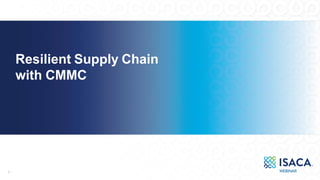 Resilient Supply Chain
with CMMC
10
26
 
