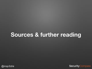 @insp3ctre
Sources & further reading
 