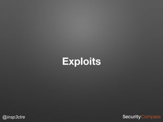 @insp3ctre
Exploits
 