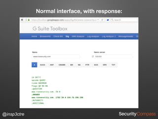 @insp3ctre
Normal interface, with response:
 