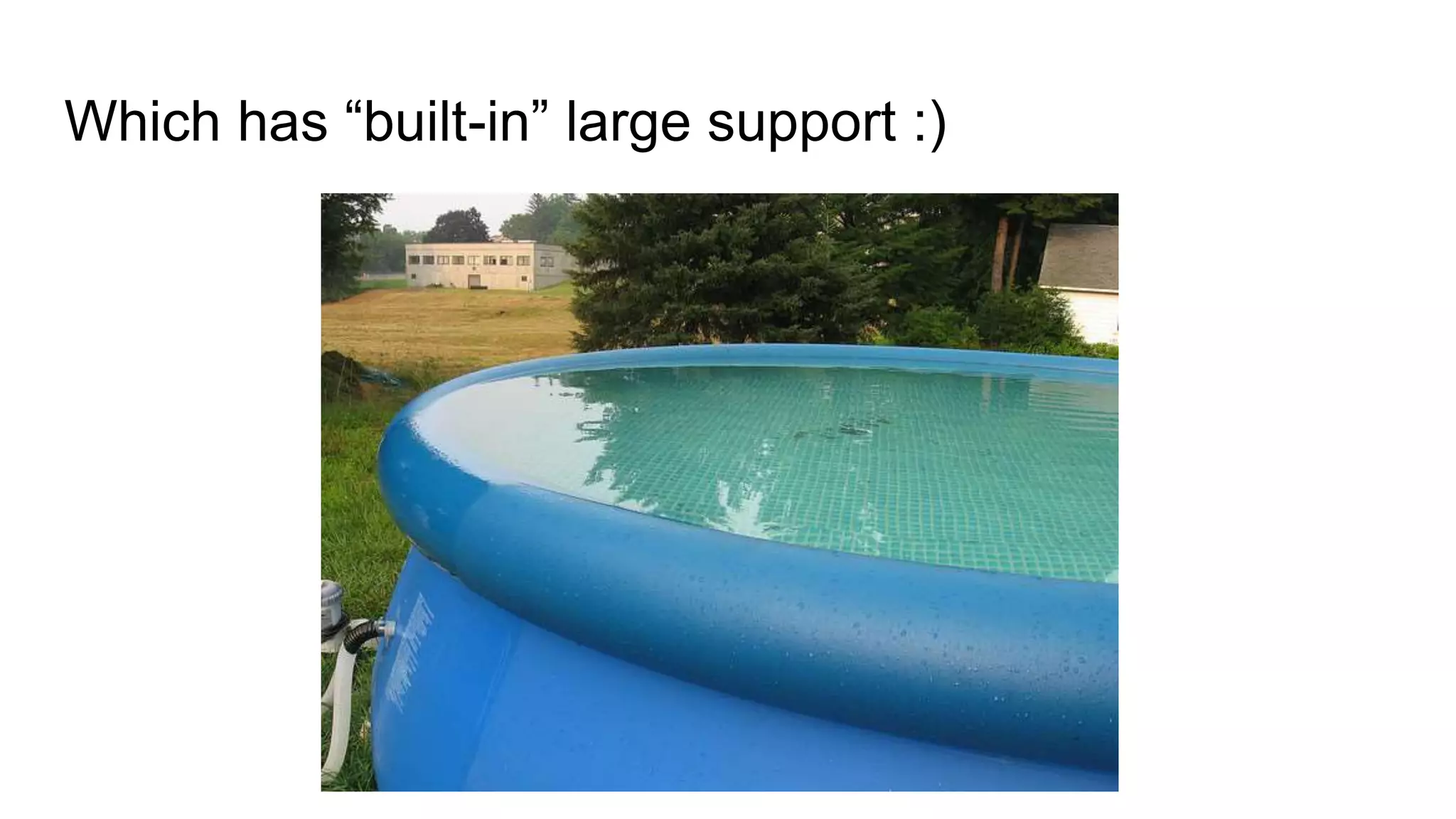 Which has “built-in” large support :)
 