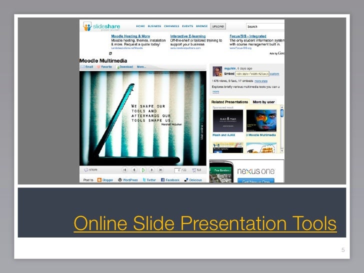 Alternative presentation tools image