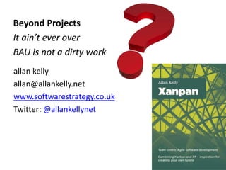 #NoProjects - Teams over Projects