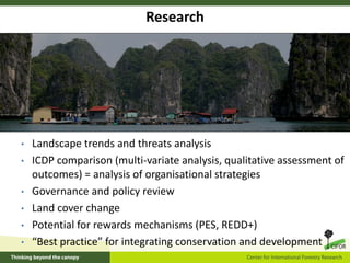 Beyond protected areas:  Landscape approaches to reconcile conservation and development