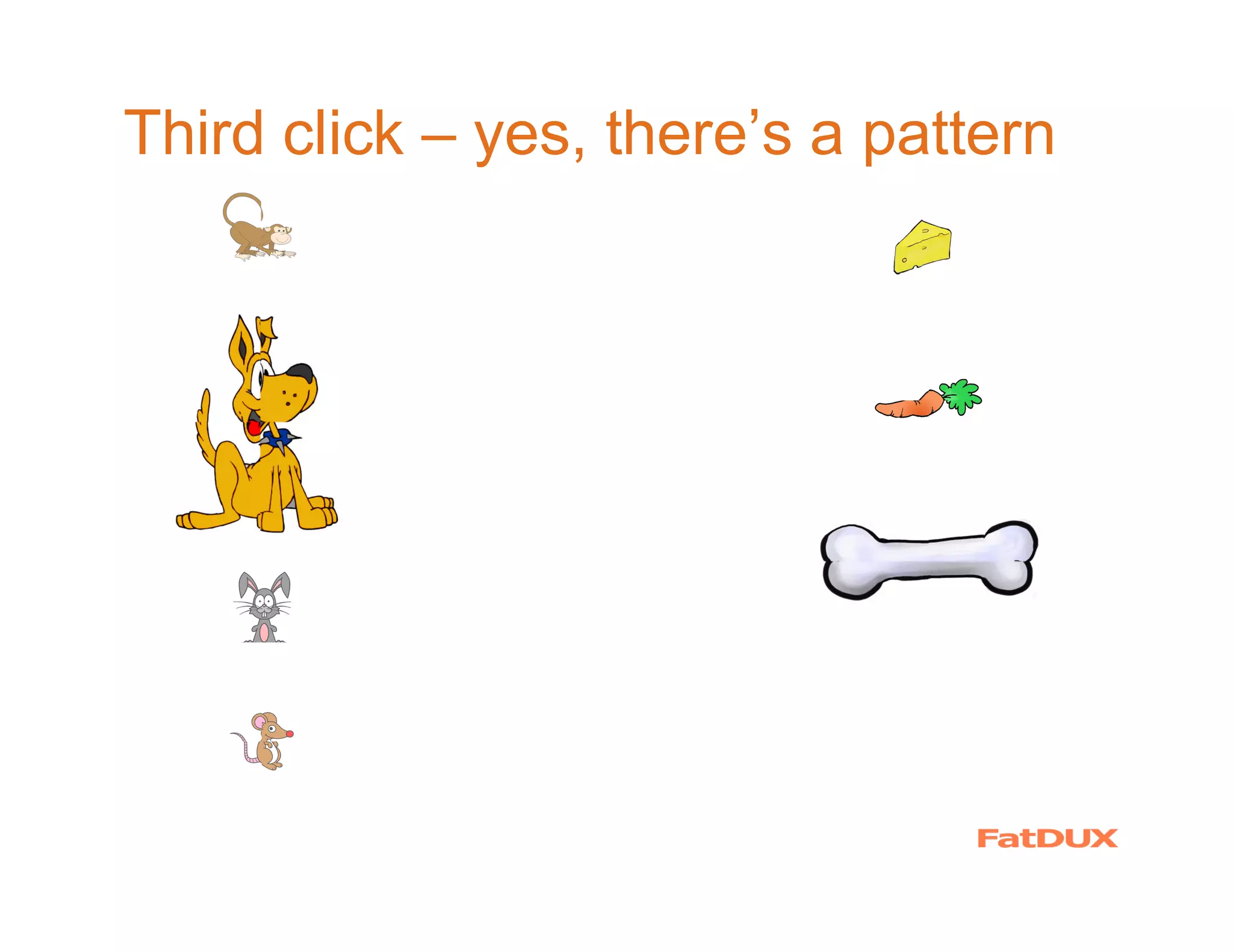 Third click – yes, there’s a pattern
 
