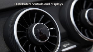 Distributed controls and displays
 