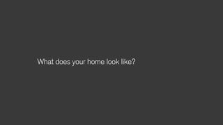What does your home look like?
 