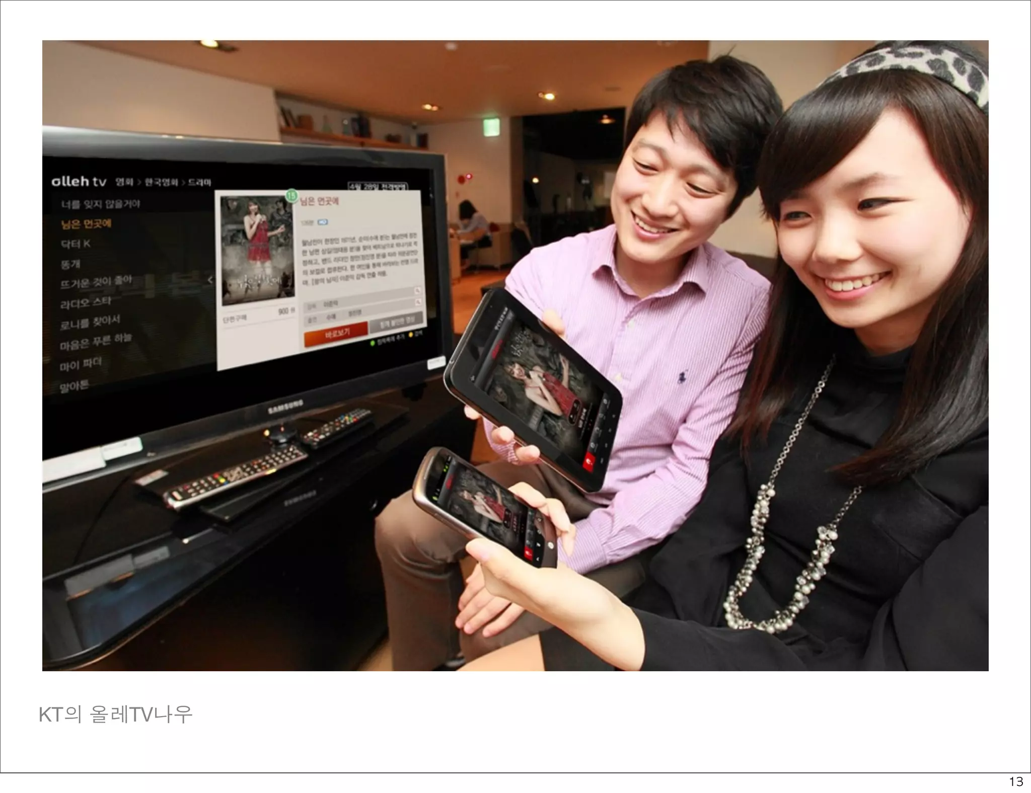 KT의 올레TV나우


             13
 