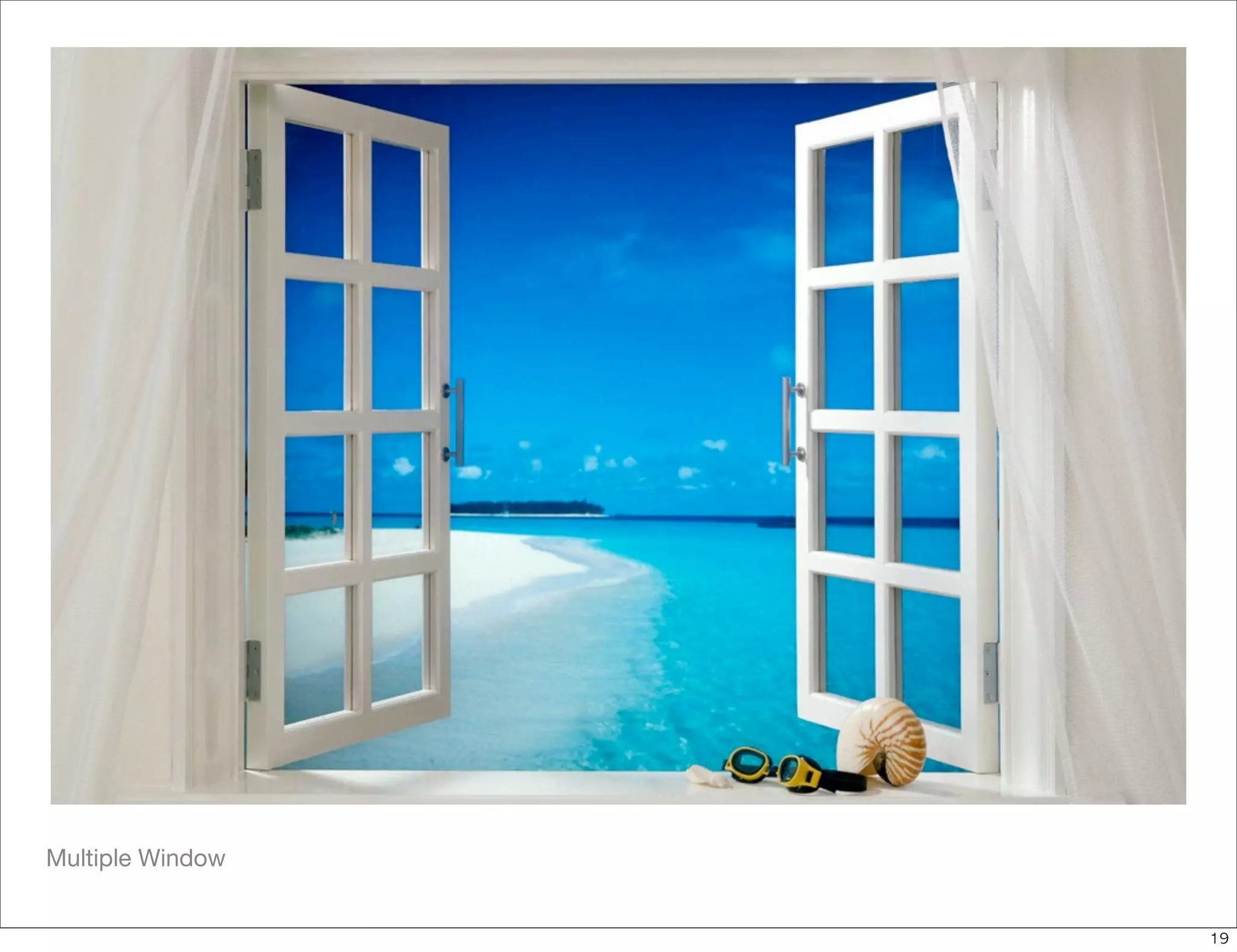 Multiple Window


                  19
 