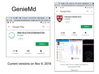 GenieMd
Current versions on Nov 9, 2018
 