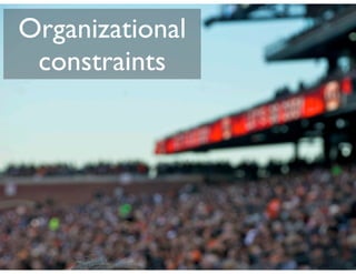 Organizational
 constraints
 