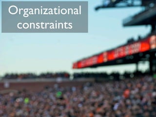 Organizational
 constraints
 