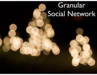 Granular
Social Network
 