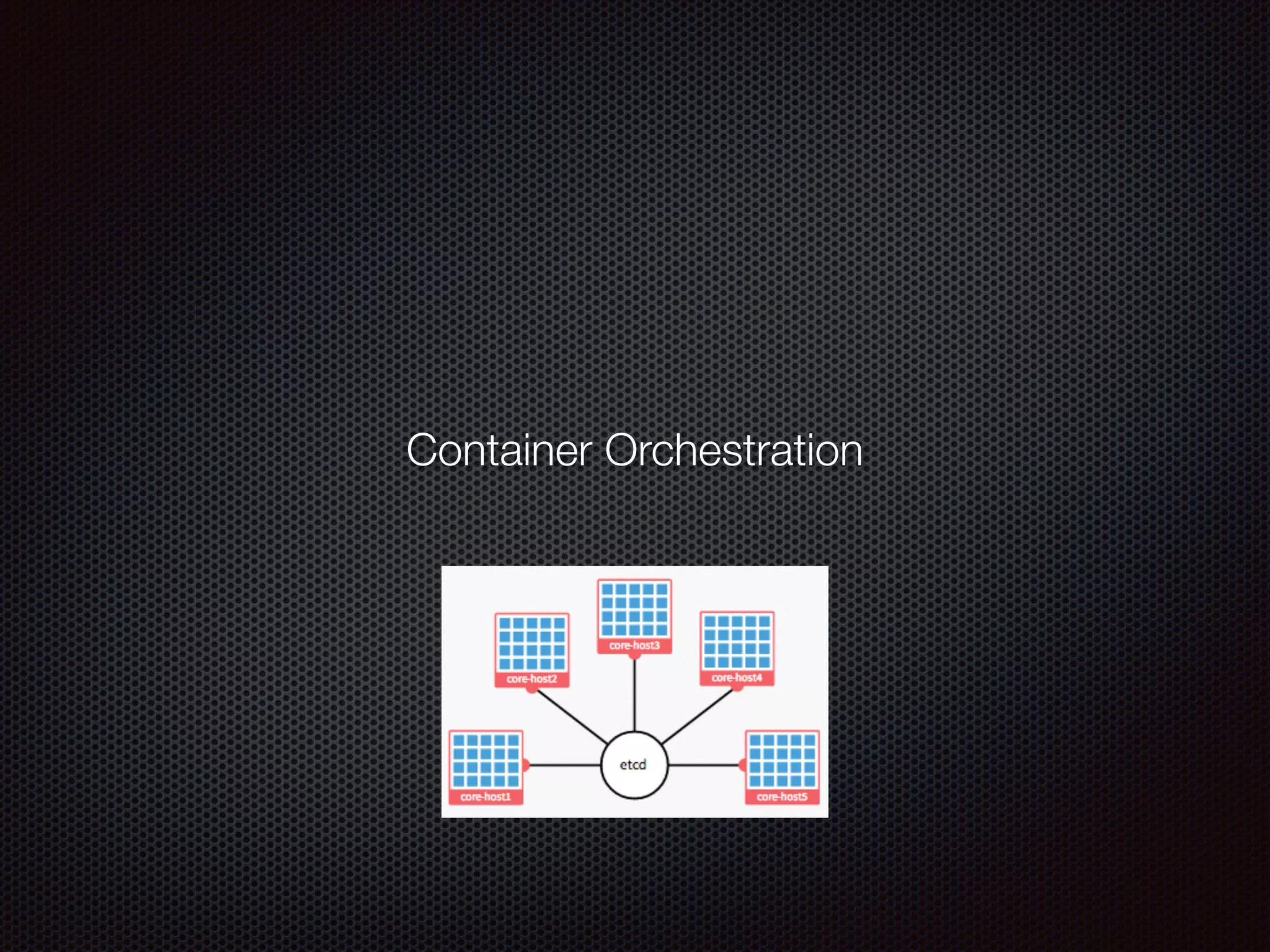 Container Orchestration
 