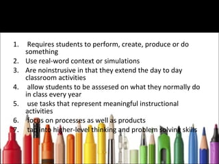 Beyond test : alternatives assesment | PPT