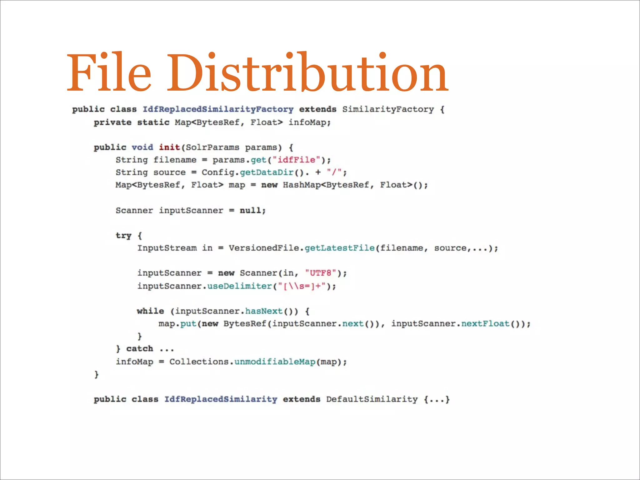 File Distribution
 