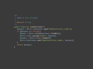 RobertLemkeExampleBookshopControllerBookController:
  properties:
    htmlCache:
      object:
        factoryObjectName: TYPO3FlowCacheCacheManager
        factoryMethodName: getCache
        arguments:
          1:
             value: 'RobertLemke_Example_Bookshop_Html'
 