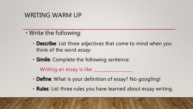 Beyond the five paragraph essay