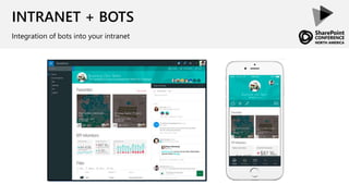 INTRANET + BOTS
Integration of bots into your intranet
 