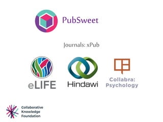 PubSweet
Journals:xPub
 