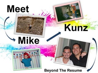 Meet
Mike
Kunz
Beyond The Resume
 