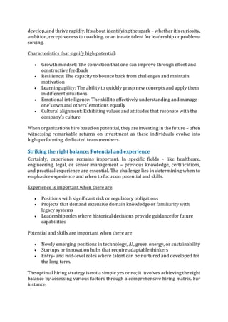 Beyond The Resume – Embracing Skills And Potential In Modern Hiring | PDF