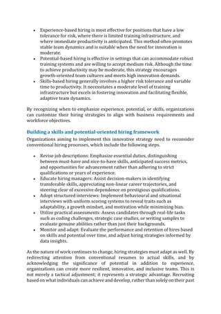 Beyond The Resume – Embracing Skills And Potential In Modern Hiring | PDF