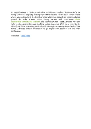 Beyond The Resume – Embracing Skills And Potential In Modern Hiring | PDF