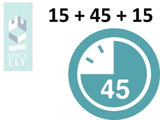 15 + 45 + 15
 