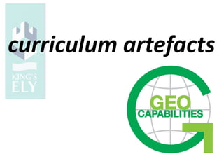 curriculum artefacts
 