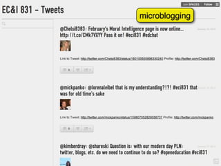 microblogging
 
