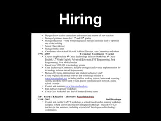 Hiring
 