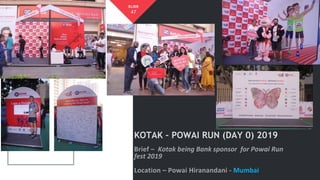 47
KOTAK – POWAI RUN (DAY 0) 2019
Mumbai
SLIDE
 