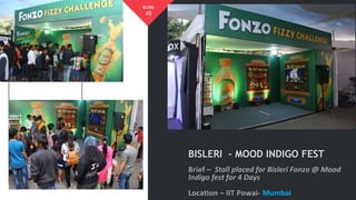 48
BISLERI – MOOD INDIGO FEST
Mumbai
SLIDE
 