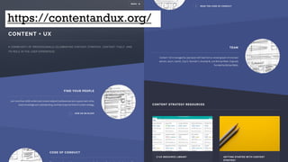 https://contentandux.org/
 