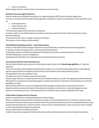 Beyond WTO Compliance: Why Vietnam Should Introduce a Deemed Approval ...