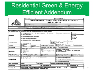 Residential Green & Energy
    Efficient Addendum




                             9
 