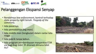 Ekspansi perkebunan kelapa sawit dan dinamika sosio-ekologis pedesaan
