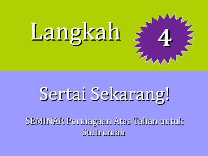 Seminar Perniagaan Atas Talian