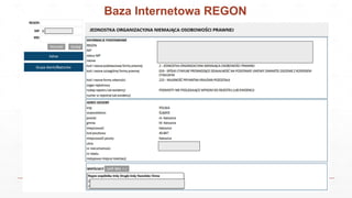 Baza Internetowa REGON
 