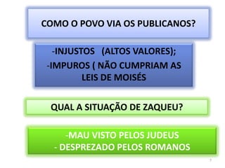 COMO O POVO VIA OS PUBLICANOS?INJUSTOS   (ALTOS VALORES);