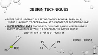 Bezier curve computer graphics | PPTX