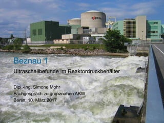 www.oeko.de
Beznau 1
Ultraschallbefunde im Reaktordruckbehälter
Dipl.-Ing. Simone Mohr
Fachgespräch zu grenznahen AKW
Berlin, 10. März 2017
 