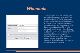 Bezpieczny Internet | PPT