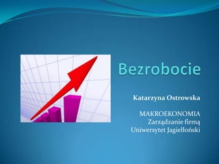 Katarzyna Ostrowska

  MAKROEKONOMIA
     Zarządzanie firmą
Uniwersytet Jagielloński
 