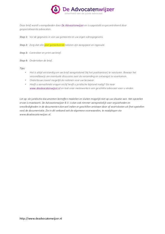 Bezwaar woz waarde de advocatenwijzer