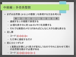 実用Brainf*ckプログラミング