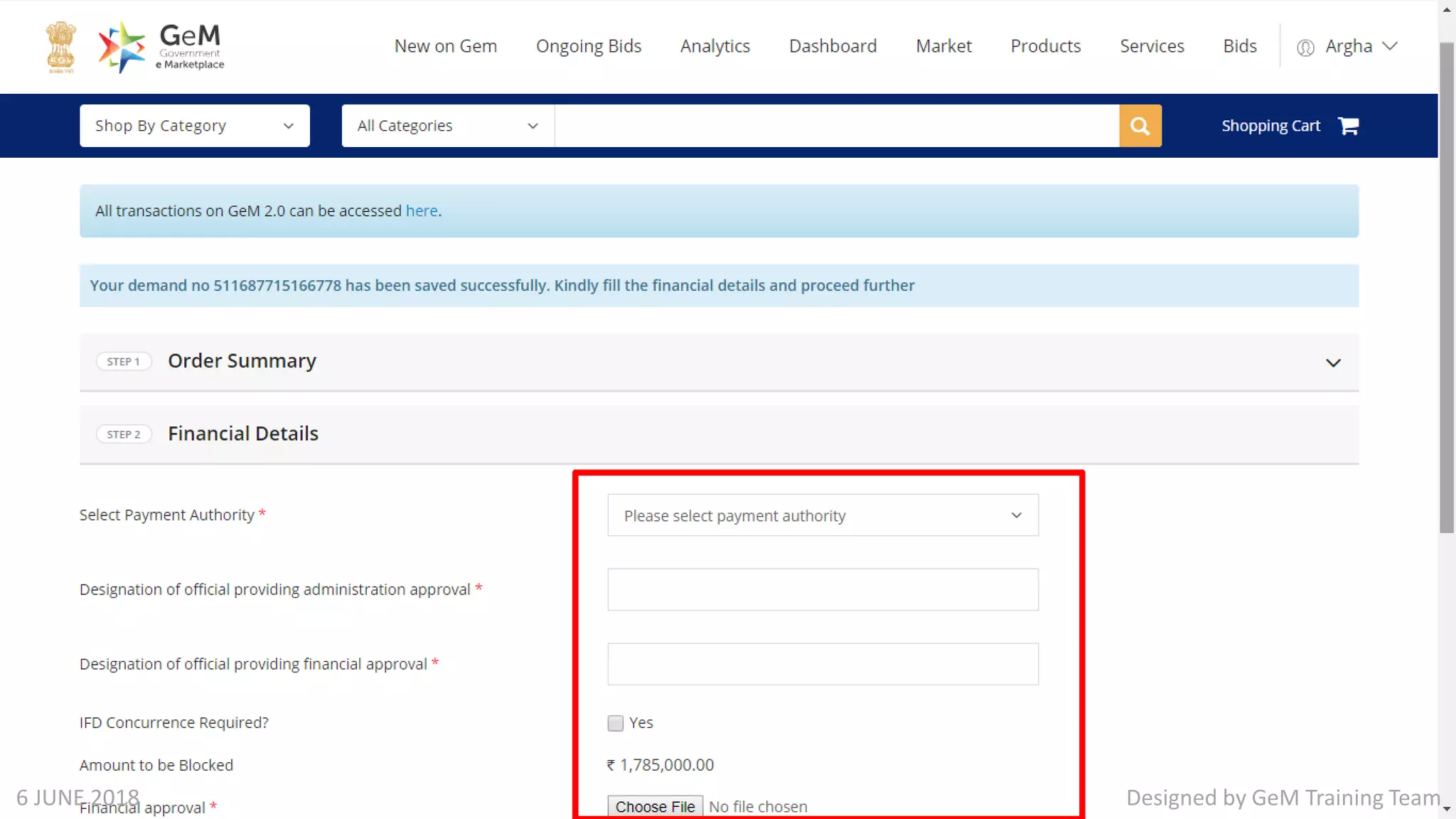 Designed by GeM Training Team6 JUNE 2018