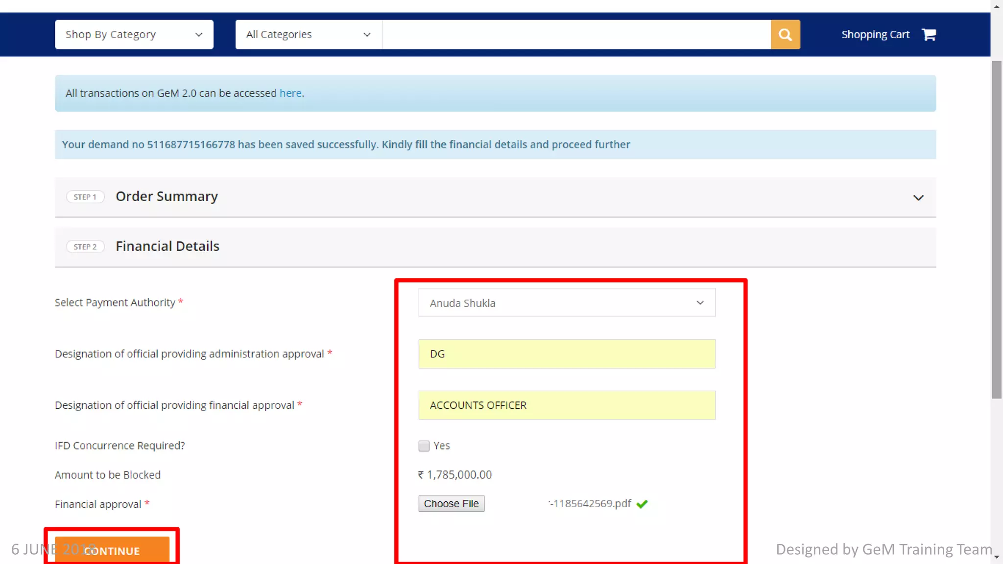 Designed by GeM Training Team6 JUNE 2018